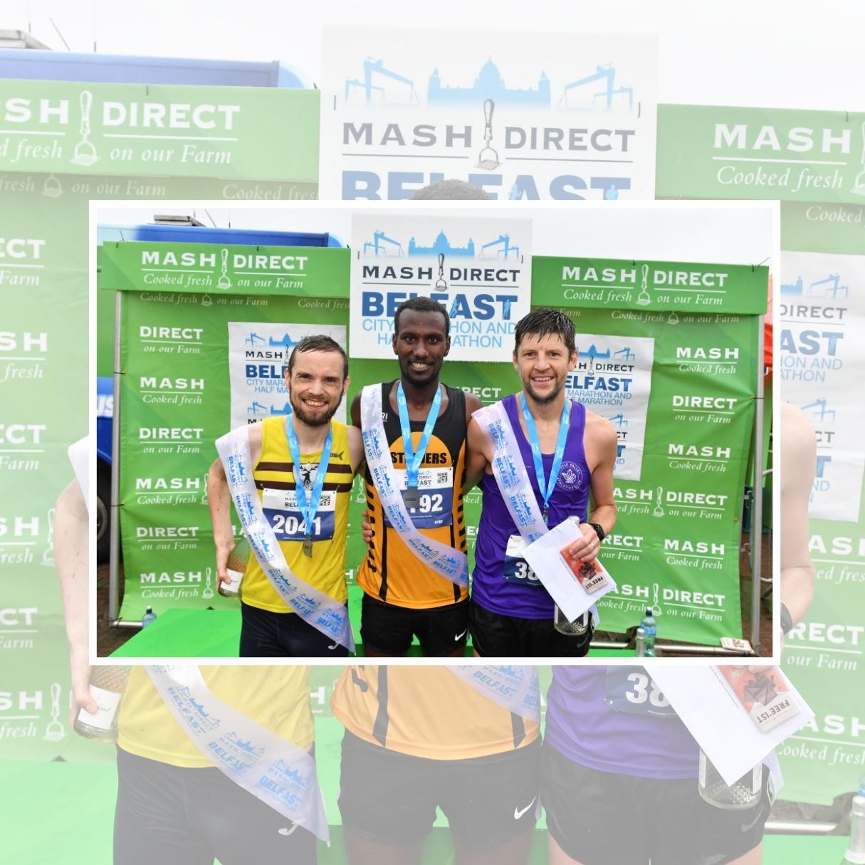 Sprint Finish at the Belfast City Half Marathon 2023
