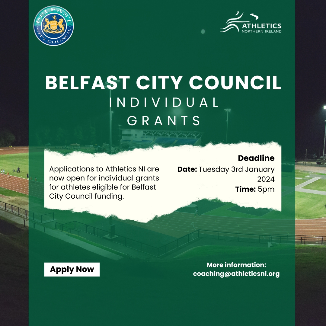 Individual Athlete Grants for Belfast City Council Now Open