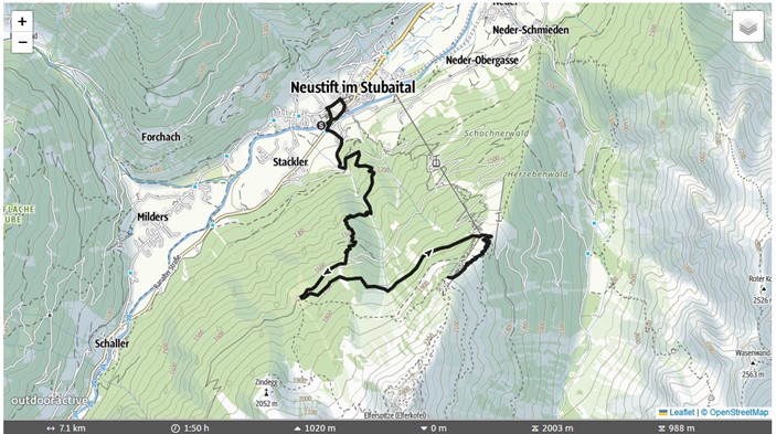 Zak Hanna Shines At 2023 World Mountain And Trail Running Championships   2023 Wmtrc Austria  Map 