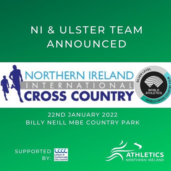 NI & Ulster Team Announced for the 2022 World Athletics Northern Ireland International Cross-Country