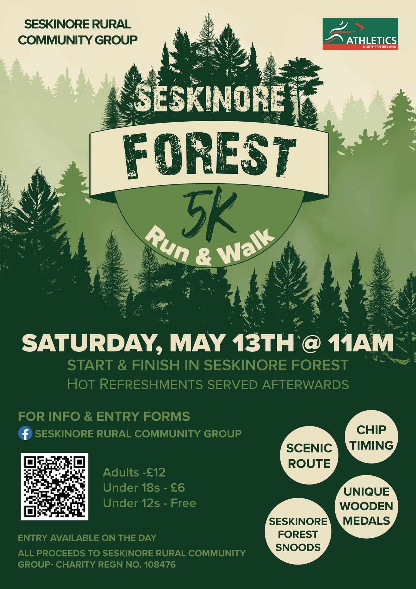 Seskinore Forest 5k Run and Walk